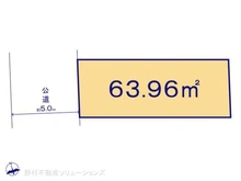 【埼玉県/朝霞市幸町】朝霞市幸町2丁目 土地 区画図