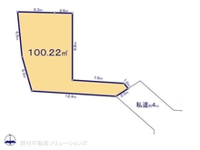 【埼玉県/志木市本町】志木市本町3丁目 土地 区画図