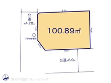 【東京都/練馬区田柄】練馬区田柄4丁目 土地 区画図