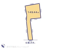 【埼玉県/和光市白子】和光市白子3丁目 土地 区画図