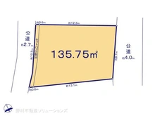 【東京都/板橋区成増】板橋区成増4丁目 土地 区画図