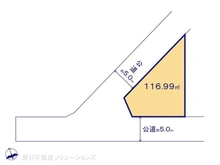 【埼玉県/朝霞市三原】朝霞市三原5丁目 土地 区画図