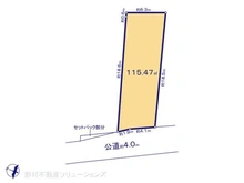 【神奈川県/川崎市中原区小杉御殿町】川崎市中原区小杉御殿町2丁目 土地 区画図