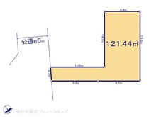 【東京都/国立市矢川】国立市矢川3丁目 土地 区画図