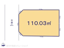 【東京都/小平市小川西町】小平市小川西町5丁目 土地 区画図