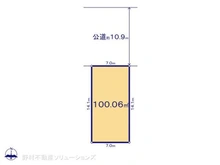 【東京都/国立市東】国立市東4丁目 土地 区画図