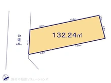 【東京都/東大和市向原】東大和市向原4丁目 土地 区画図