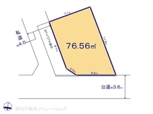 【東京都/国立市北】国立市北2丁目 土地 区画図