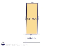 【東京都/東大和市向原】東大和市向原5丁目 土地 区画図