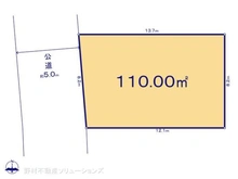 【東京都/小平市小川町】小平市小川町1丁目 土地 区画図