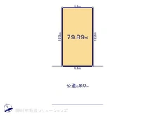 【東京都/国立市富士見台】国立市富士見台1丁目 土地 区画図