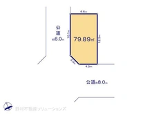 【東京都/国立市富士見台】国立市富士見台1丁目 土地 区画図
