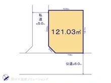 【東京都/国立市谷保】国立市谷保 土地 区画図