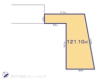 【東京都/国立市谷保】国立市谷保 土地 区画図