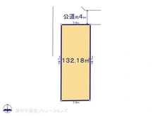 【東京都/国分寺市富士本】国分寺市富士本1丁目 土地 区画図