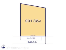 【東京都/東大和市南街】東大和市南街2丁目 土地 区画図