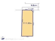 【東京都/小平市上水本町】小平市上水本町1丁目 土地 区画図