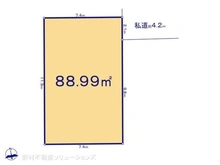 【東京都/小平市小川町】小平市小川町1丁目 土地 区画図