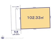 【東京都/国立市東】国立市東3丁目 土地 区画図