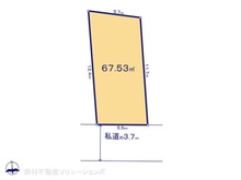 【東京都/国分寺市東恋ヶ窪】国分寺市東恋ヶ窪4丁目 土地 区画図