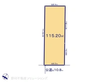 【東京都/国立市中】国立市中2丁目 土地 区画図