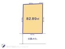 【東京都/東村山市栄町】東村山市栄町3丁目 土地 区画図