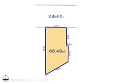 【東京都/東大和市向原】東大和市向原4丁目 土地 区画図