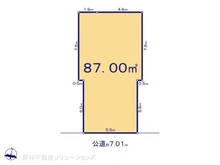 【東京都/足立区大谷田】足立区大谷田5丁目 土地 区画図