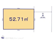 【東京都/葛飾区東立石】葛飾区東立石1丁目 土地 区画図