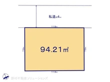 【東京都/葛飾区東金町】葛飾区東金町8丁目 土地 区画図