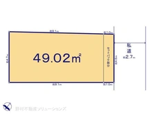 【東京都/葛飾区金町】葛飾区金町2丁目 土地 区画図