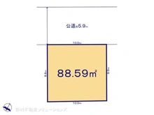 【東京都/葛飾区東金町】葛飾区東金町7丁目 土地 区画図