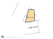 【東京都/葛飾区新宿】葛飾区新宿1丁目 土地 区画図