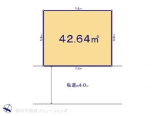 【東京都/葛飾区青戸】葛飾区青戸8丁目 土地 区画図