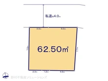【東京都/足立区扇】足立区扇1丁目 土地 区画図