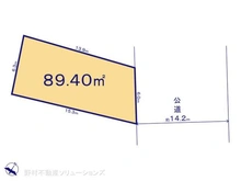 【東京都/葛飾区新宿】葛飾区新宿3丁目 土地 区画図
