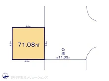 【東京都/葛飾区お花茶屋】葛飾区お花茶屋2丁目 土地 区画図