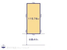 【東京都/足立区竹の塚】足立区竹の塚3丁目 土地 区画図