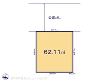 【東京都/葛飾区新宿】葛飾区新宿3丁目 土地 区画図