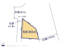 【東京都/足立区本木】足立区本木2丁目 土地 区画図