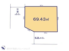 【東京都/葛飾区新宿】葛飾区新宿1丁目 土地 区画図