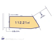 【東京都/江戸川区江戸川】江戸川区江戸川3丁目 土地 区画図