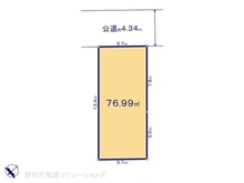 【千葉県/浦安市富岡】浦安市富岡4丁目 土地 区画図