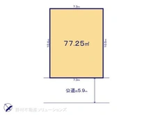 【千葉県/浦安市東野】浦安市東野2丁目 土地 区画図