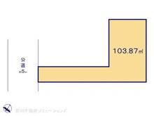 【千葉県/浦安市海楽】浦安市海楽1丁目 土地 区画図