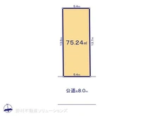 【東京都/江戸川区東葛西】江戸川区東葛西1丁目 土地 区画図