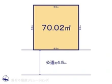 【東京都/江戸川区西瑞江】江戸川区西瑞江5丁目 土地 区画図