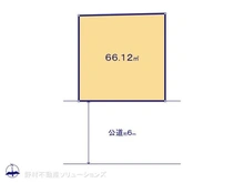 【東京都/江戸川区中葛西】江戸川区中葛西6丁目 土地 区画図