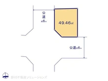 【東京都/江戸川区中葛西】江戸川区中葛西6丁目 土地 区画図