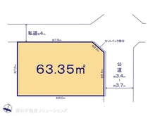 【東京都/江戸川区西瑞江】江戸川区西瑞江3丁目 土地 区画図